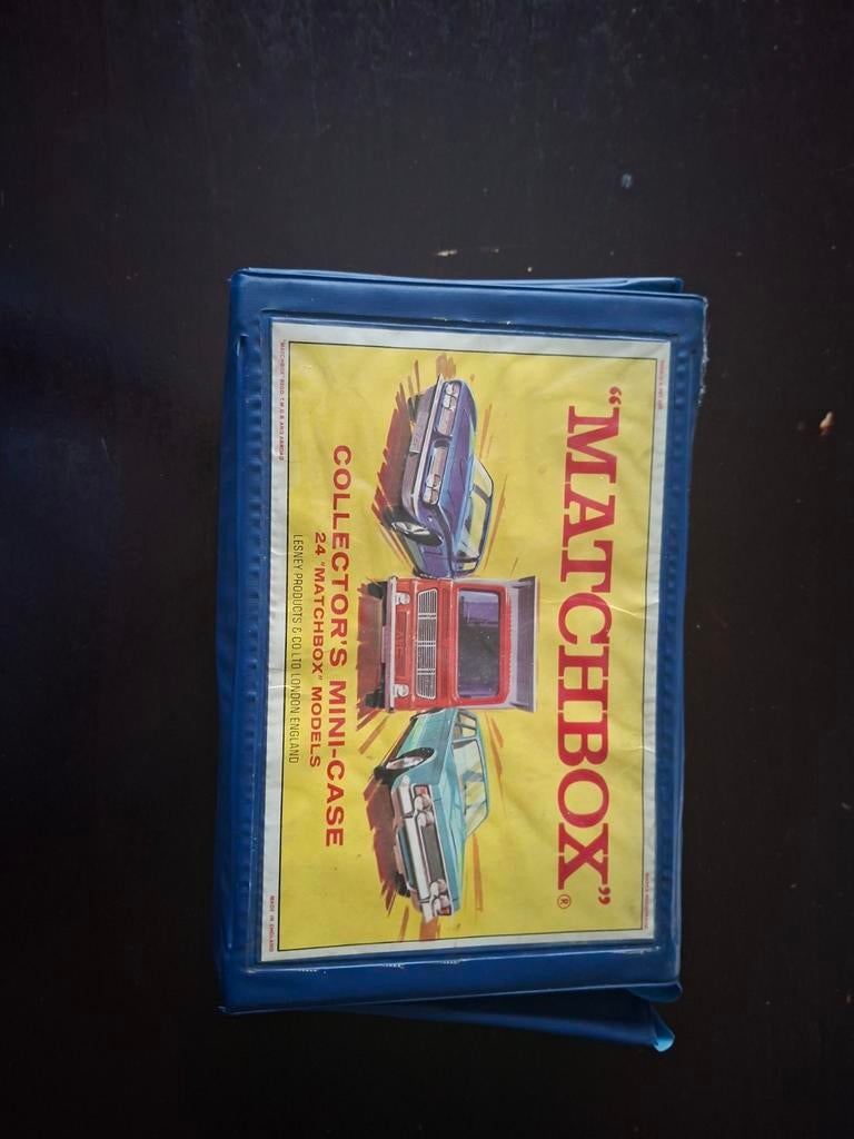 Matchbox Collector's Mini-Case met 14 autootjes (1967-1970), Gebruikt, 1:50 of kleiner, Auto, Ophalen