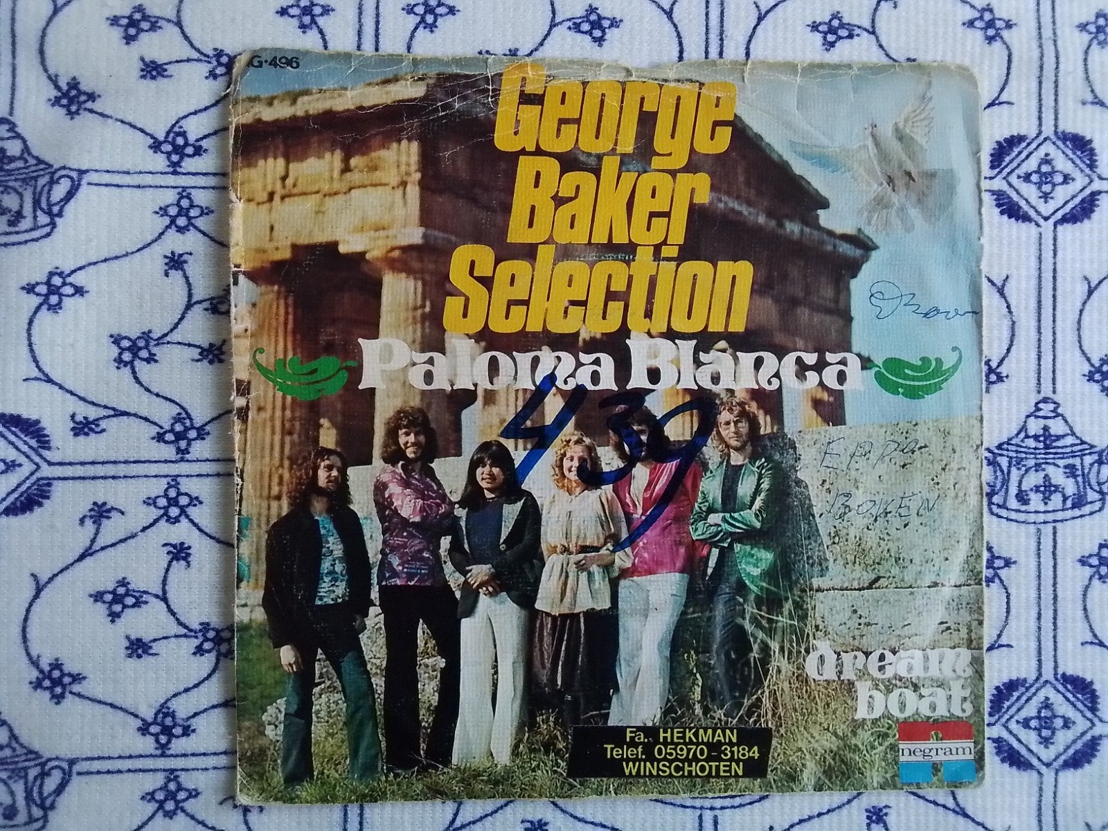 George Baker selection            Paloma blanca, Cd's en Dvd's, Ophalen of Verzenden, Zo goed als nieuw, 7 inch, Pop