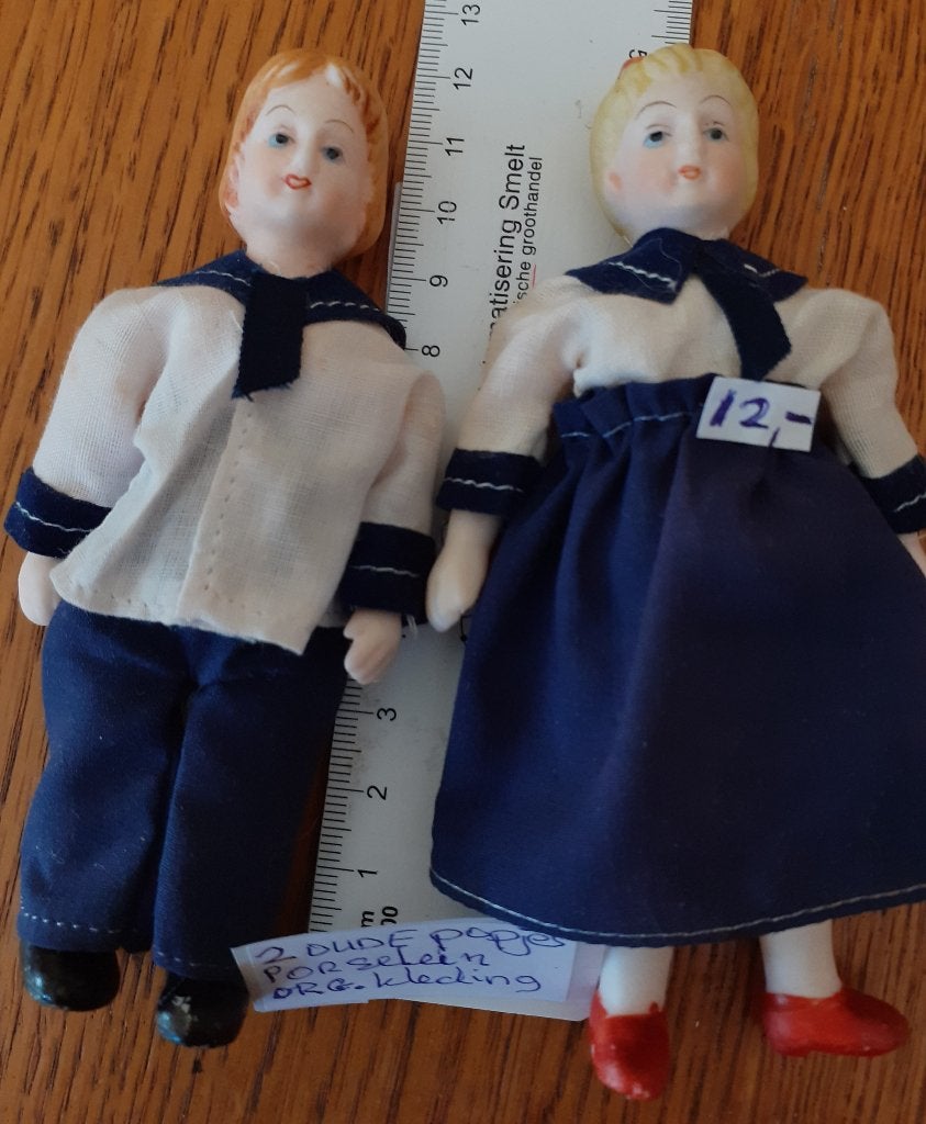 HELE OUDE POPJES ,originele kleding , gaaf 1:12  NU SET 12,-, Verzenden, Zo goed als nieuw, Popje