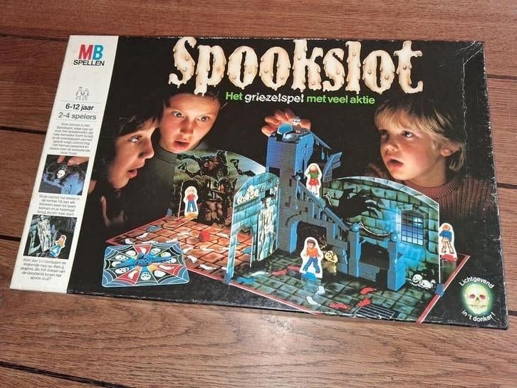 Spookslot spel vintage mb, Ophalen of Verzenden, Gebruikt