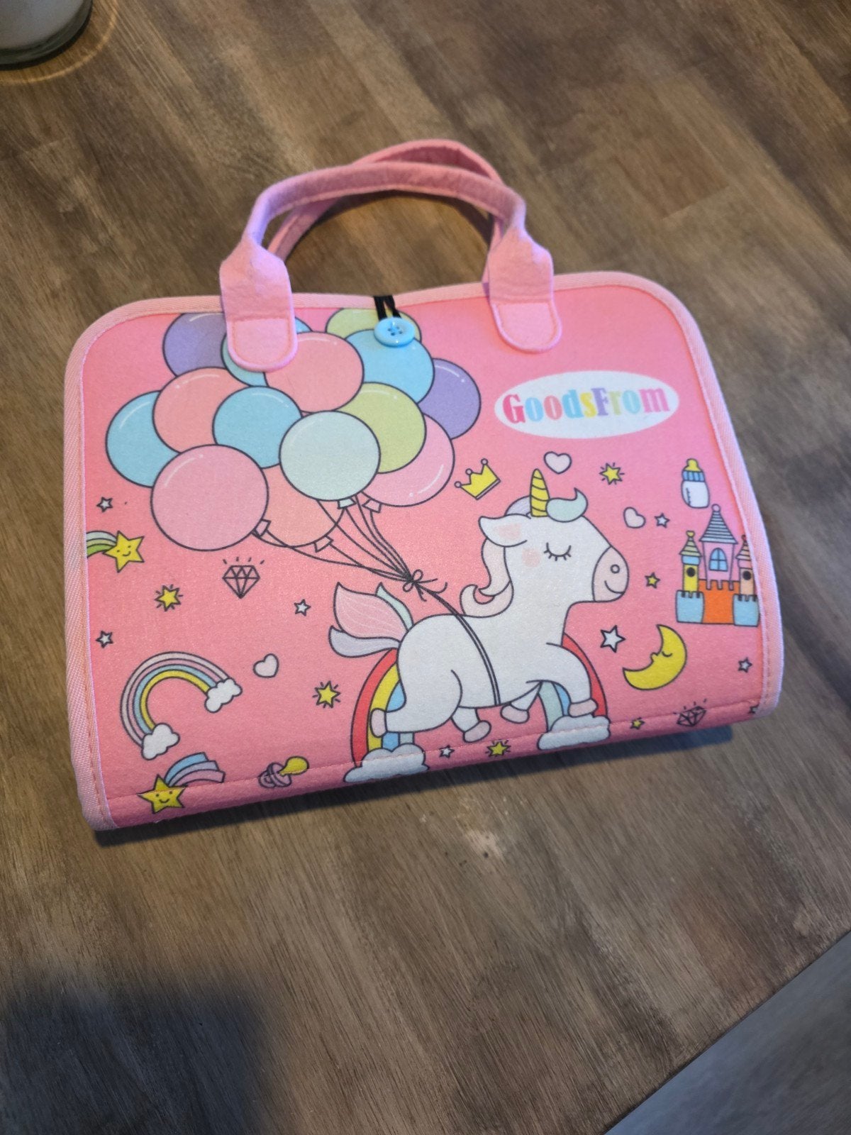 Roze Eenhoorn Busy Board - Educatief Speelgoed, Ophalen of Verzenden, Zo goed als nieuw, Overige typen