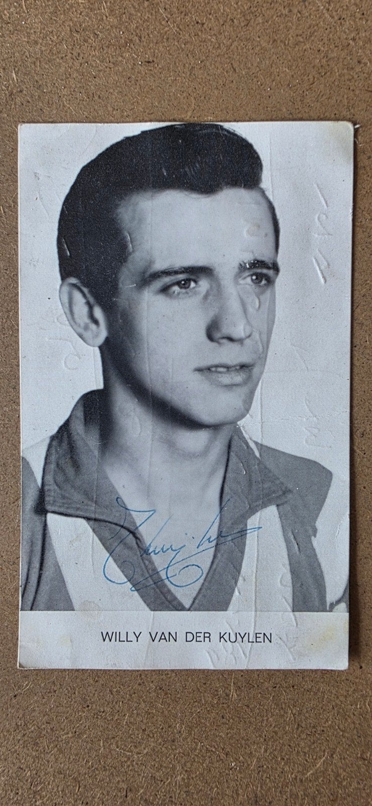 foto met handtekening Willy van der Kuijlen, Ophalen of Verzenden, PSV, Spelerskaart