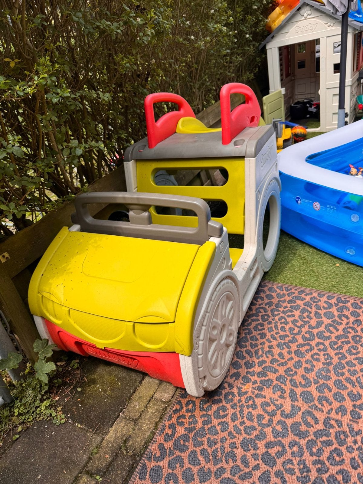 Smoby Adventure Car met glijbaan - Loopauto, Kinderen en Baby's, Speelgoed | Buiten | Voertuigen en Loopfietsen, Ophalen, Gebruikt