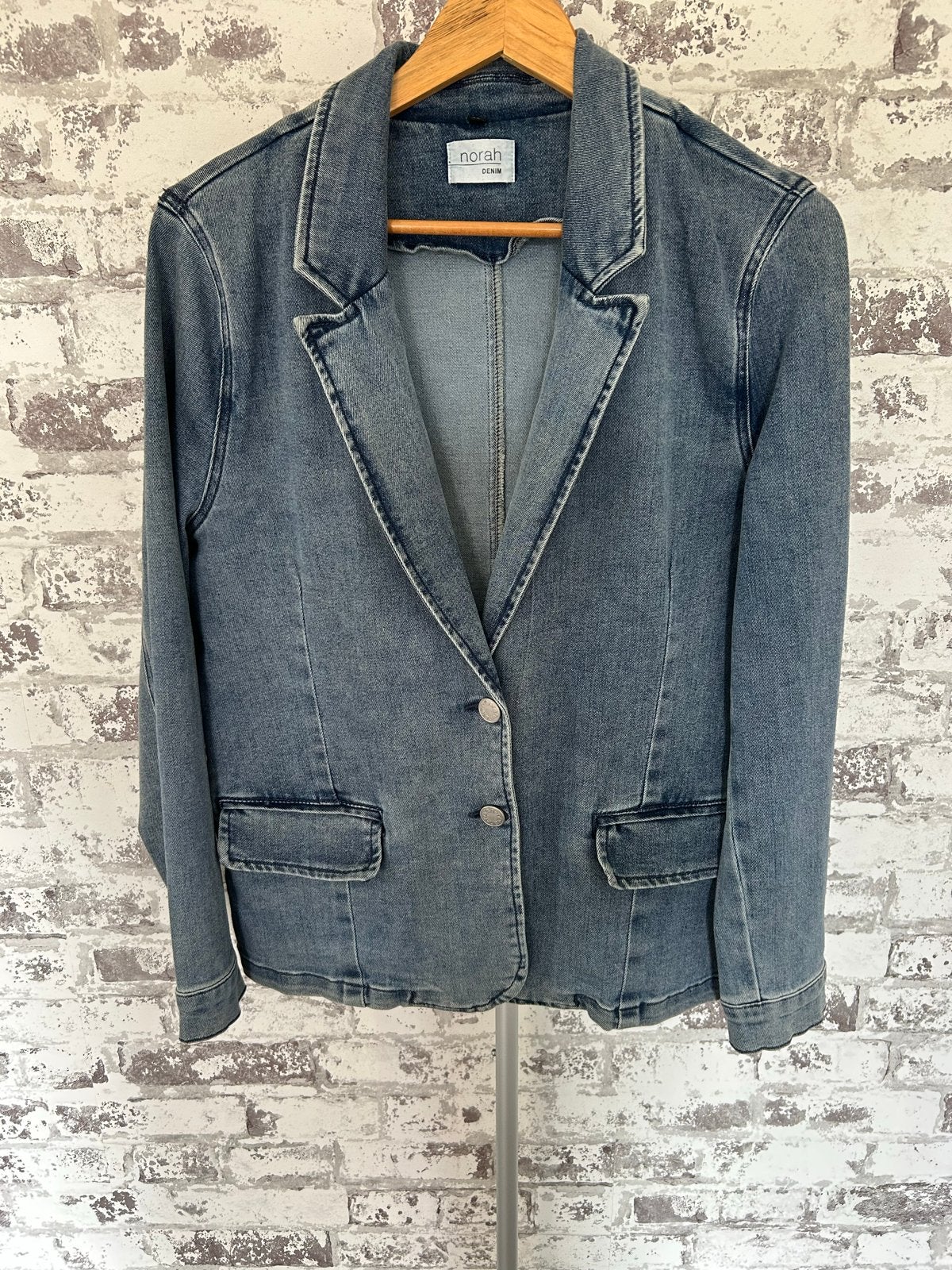Norah Denim Jasje Maat 40, Maat 38/40 (M), Blauw, Ophalen of Verzenden, Zo goed als nieuw