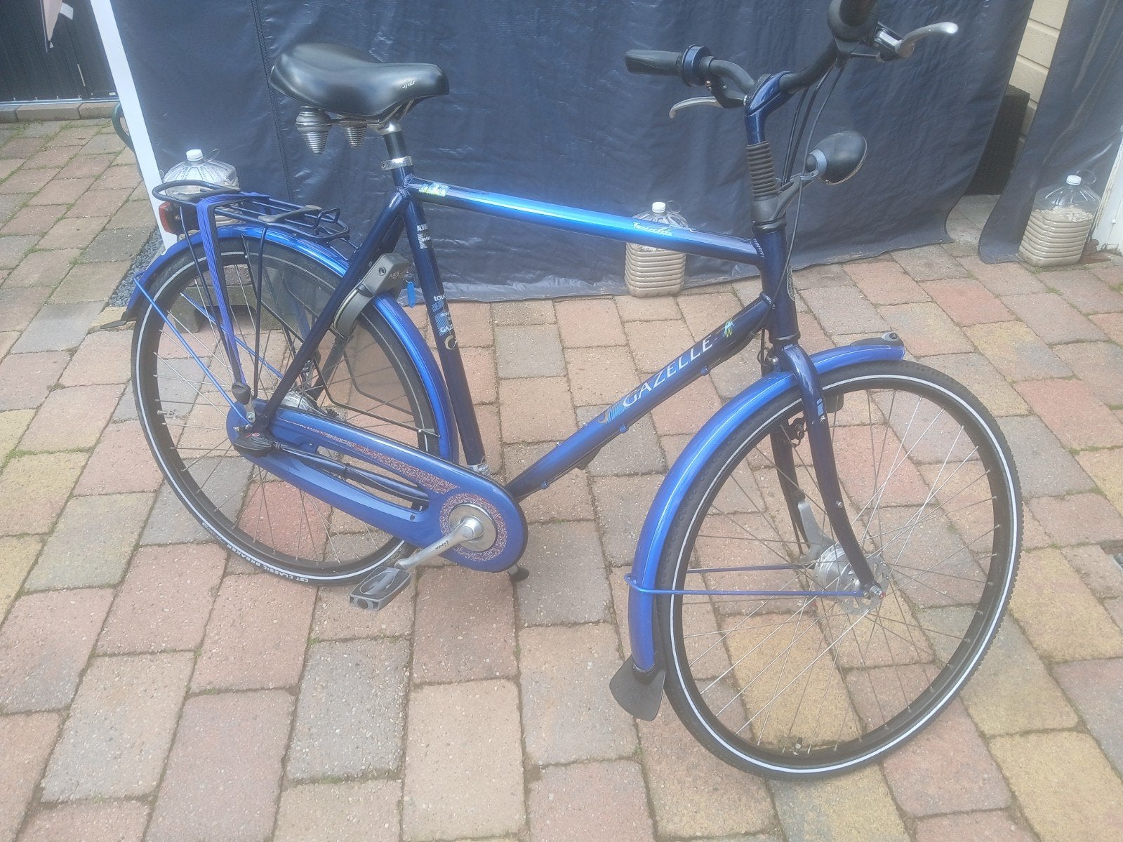 Gazelle touche  herenfiets 62 cm  blauw, Fietsen en Brommers, Fietsen | Heren | Herenfietsen, Ophalen of Verzenden, Gebruikt, Gazelle