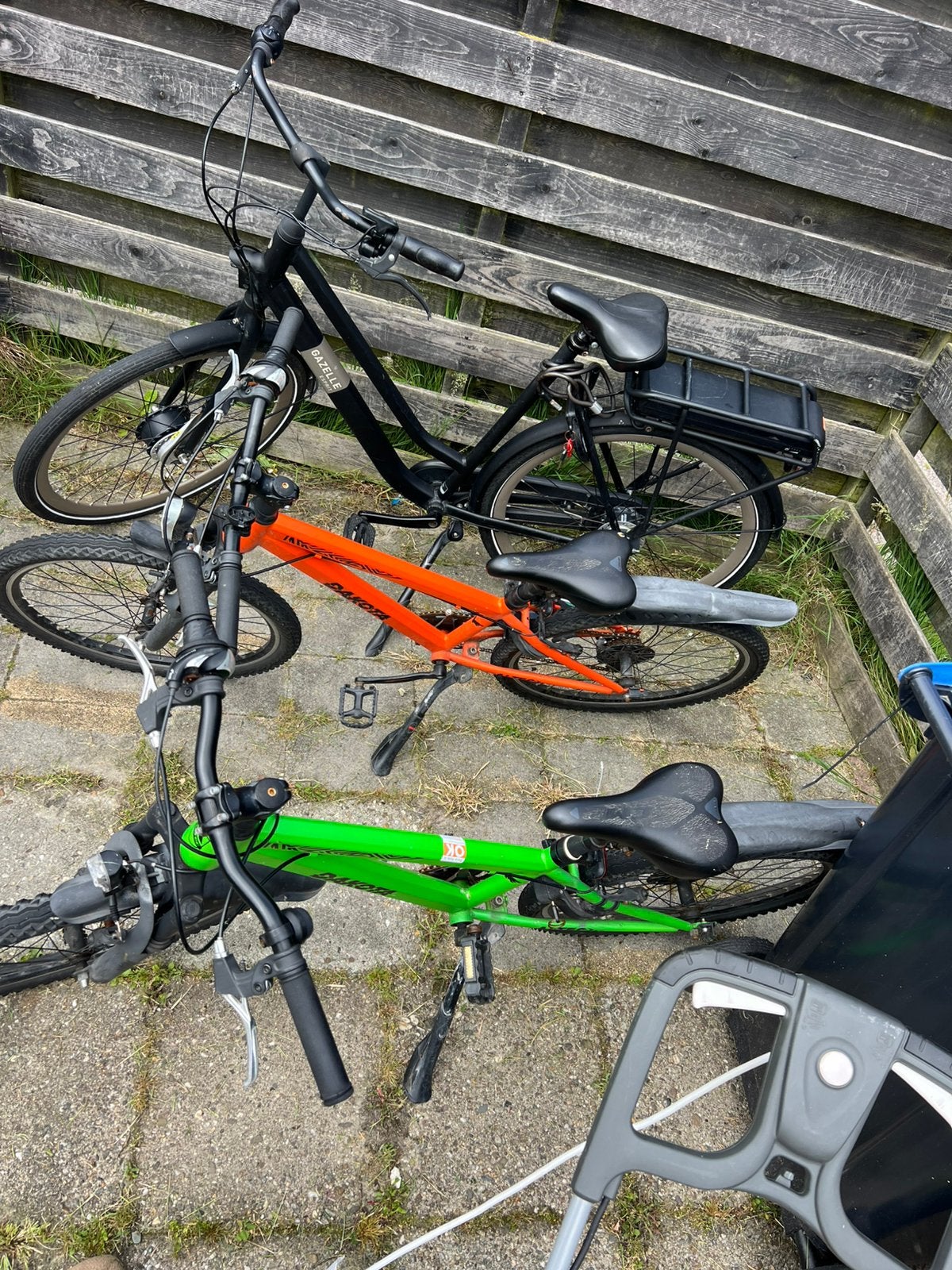 7 fietsen in één koop - €450, Fietsen en Brommers, Fietsen | Dames | Omafietsen, Gebruikt, 56 cm of meer, Handrem, Schijfrem, Ophalen