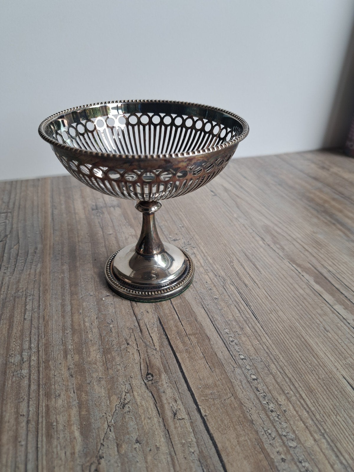verzilverd bonbons schaaltje, Ophalen, Gebruikt, Zilver