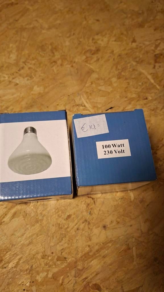 Warmtelamp 60 watt en warmtelamp 100 watt, Ophalen, Nieuw, Overige typen