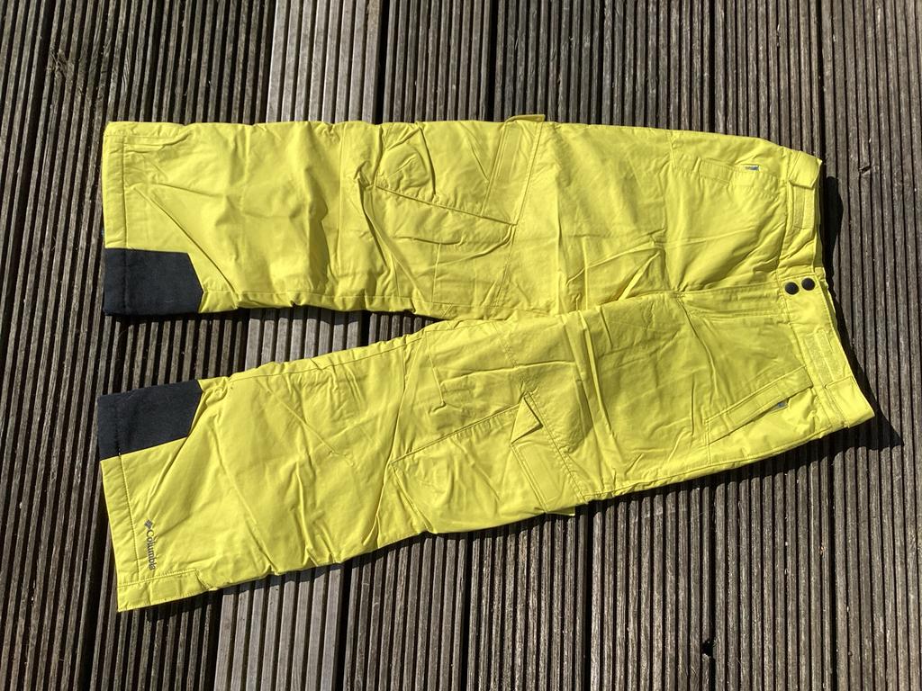 Columbia skibroek geel maat 14/16 (158), Kinderen en Baby's, Kinderkleding | Maat 158, Ophalen, Zo goed als nieuw, Broek