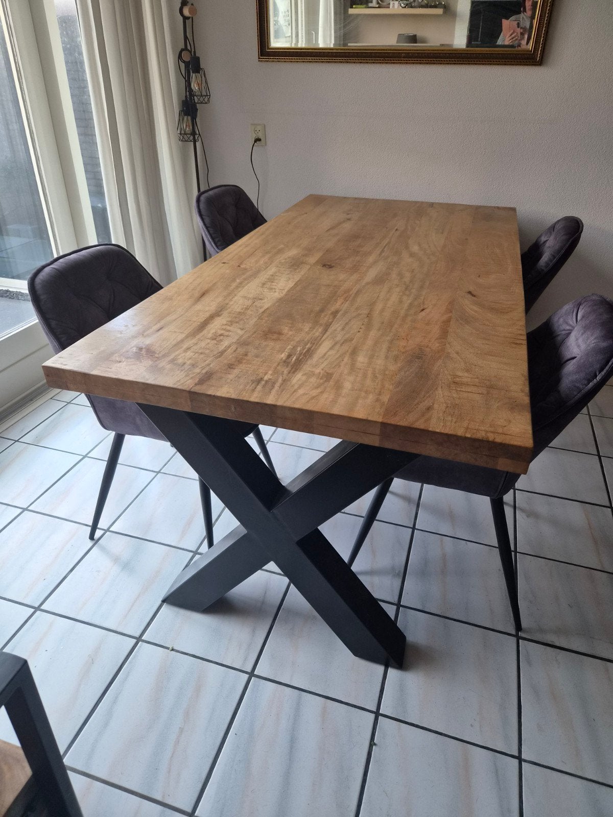 eetkamerset, Ophalen, Zo goed als nieuw, Rechthoekig, 50 tot 100 cm