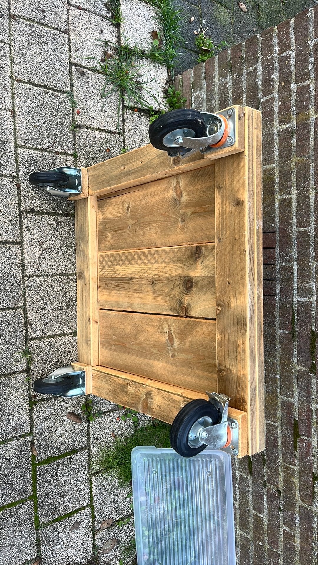 Houten tafelblad van grenenhout, Ophalen, Gebruikt, Vierkant, 50 tot 100 cm