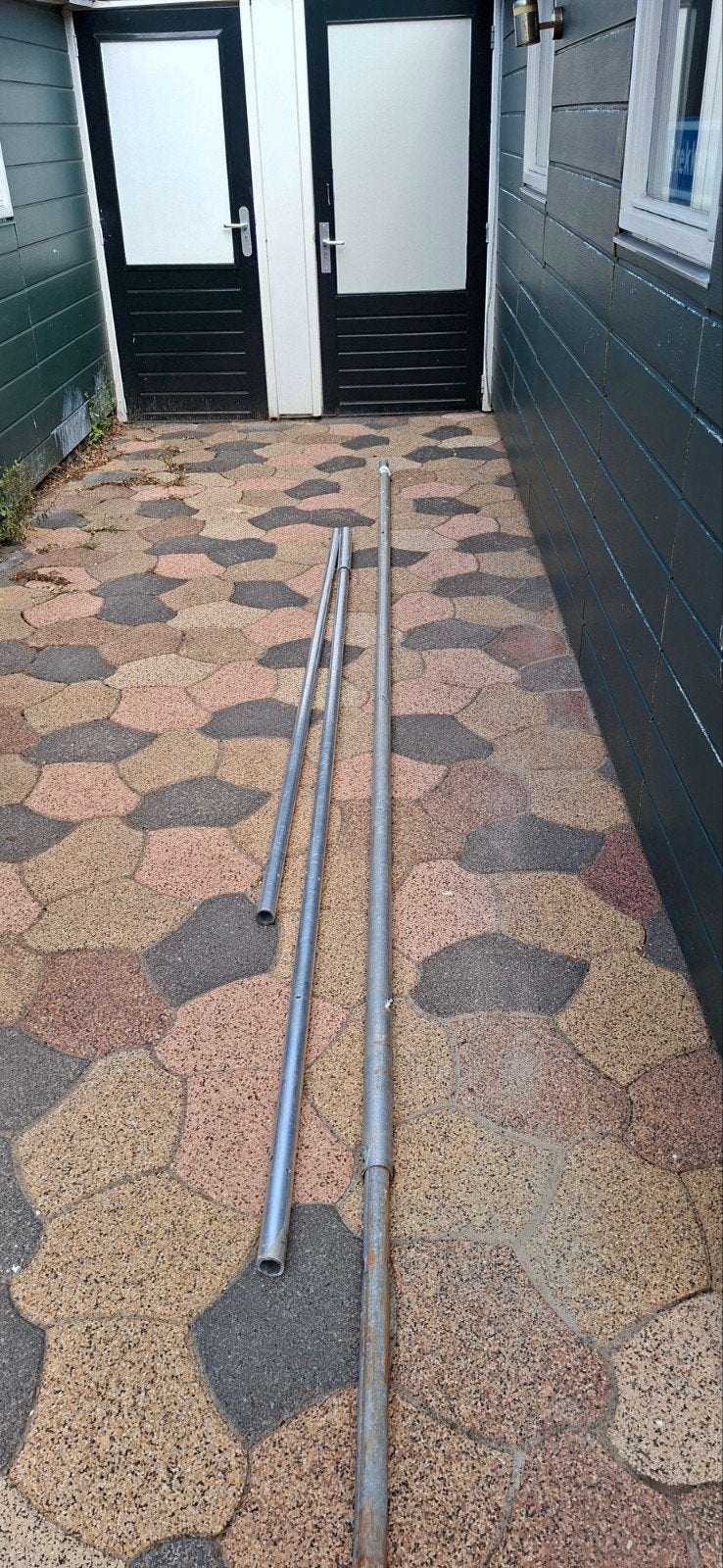 Aluminium topbuizen 50mm x 5m en 40mm x 4m/3m met koppelstuk, Telecommunicatie, Antennes en Masten, Ophalen, Mast