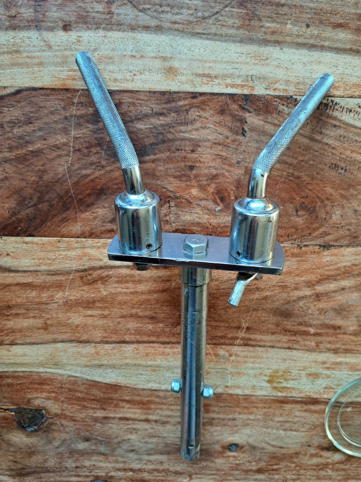 hele oude vintage dubbele tomhouders explesiete verzamelaars, Muziek en Instrumenten, Ophalen of Verzenden, Gebruikt, Drums of Percussie