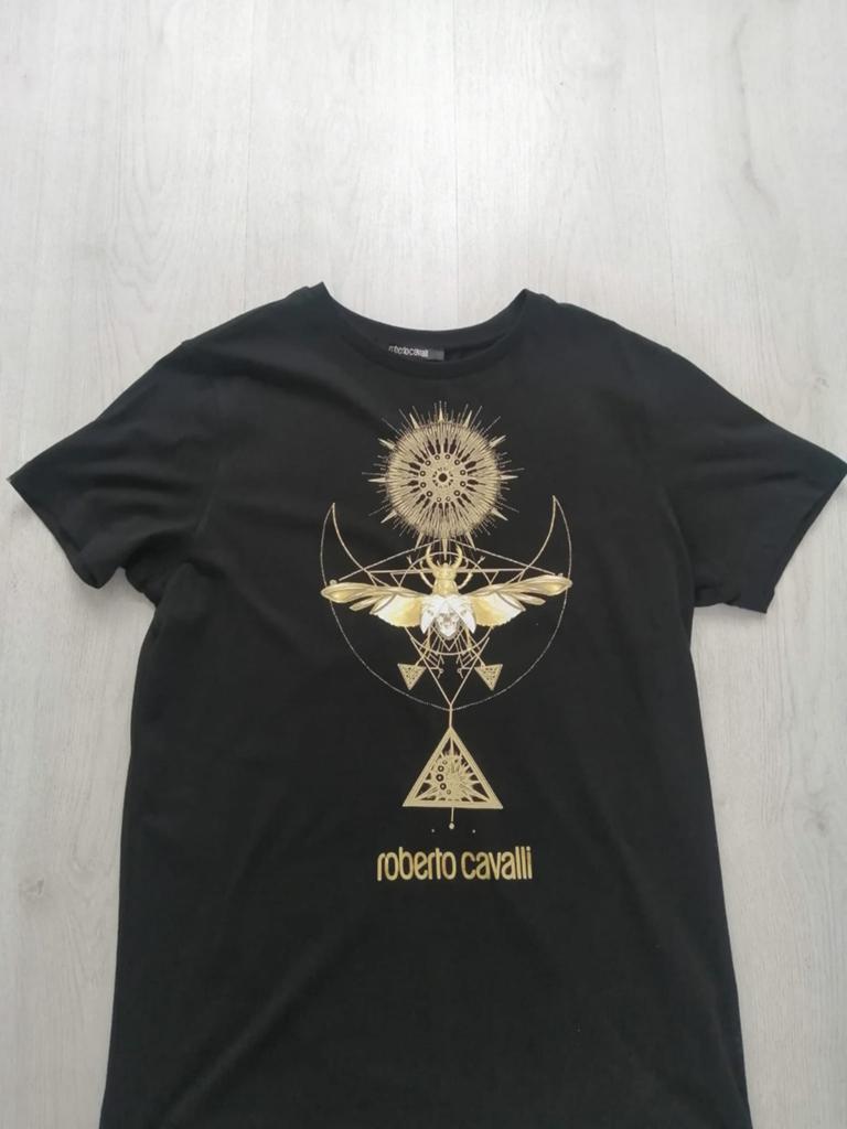 Nieuw Orgineel Roberto Cavalli T-Shirt, Maat 52/54 (L), Zwart, Nieuw, Ophalen of Verzenden