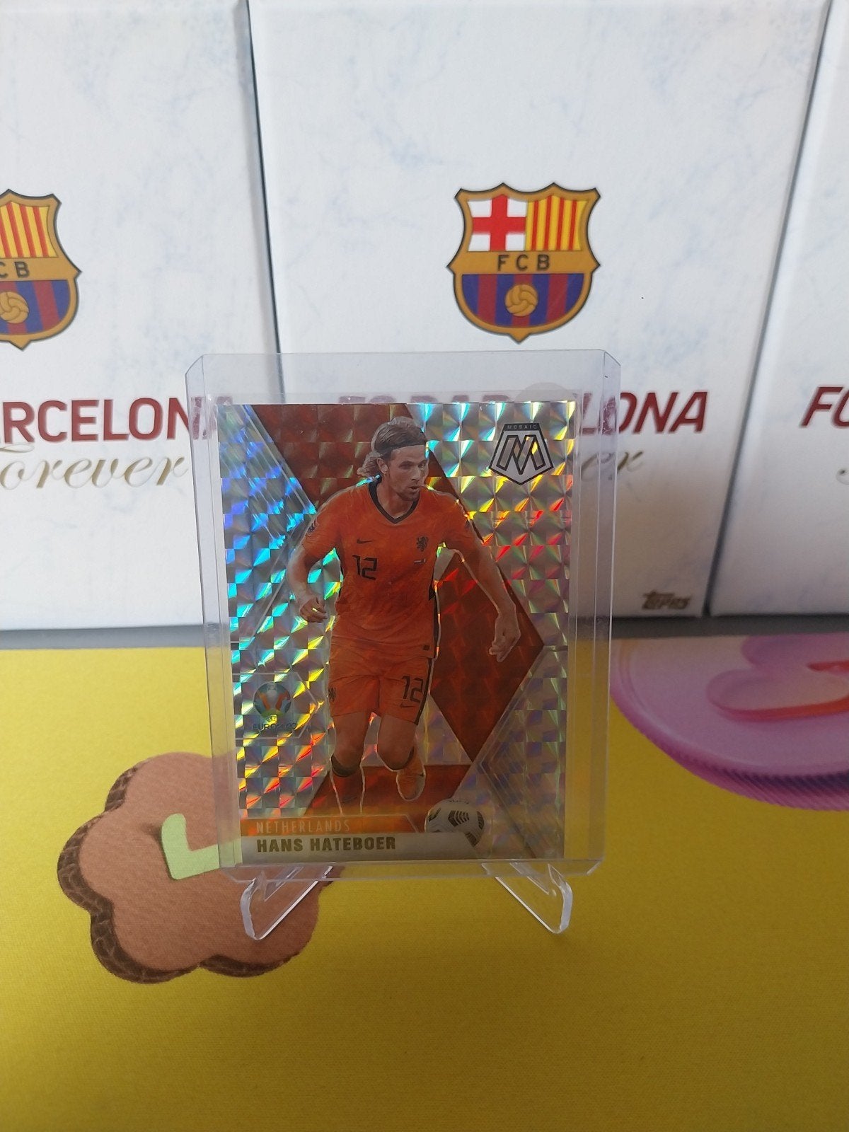 Hans Hateboer silver mosaic Euro 2020, Ophalen of Verzenden, Zo goed als nieuw, Overige binnenlandse clubs, Poster, Plaatje of Sticker