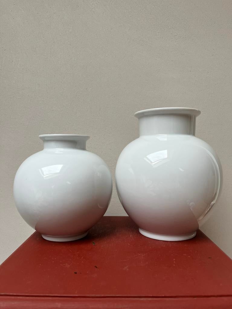 Set van twee Thomas vazen, wit, modern design, Antiek en Kunst, Ophalen of Verzenden