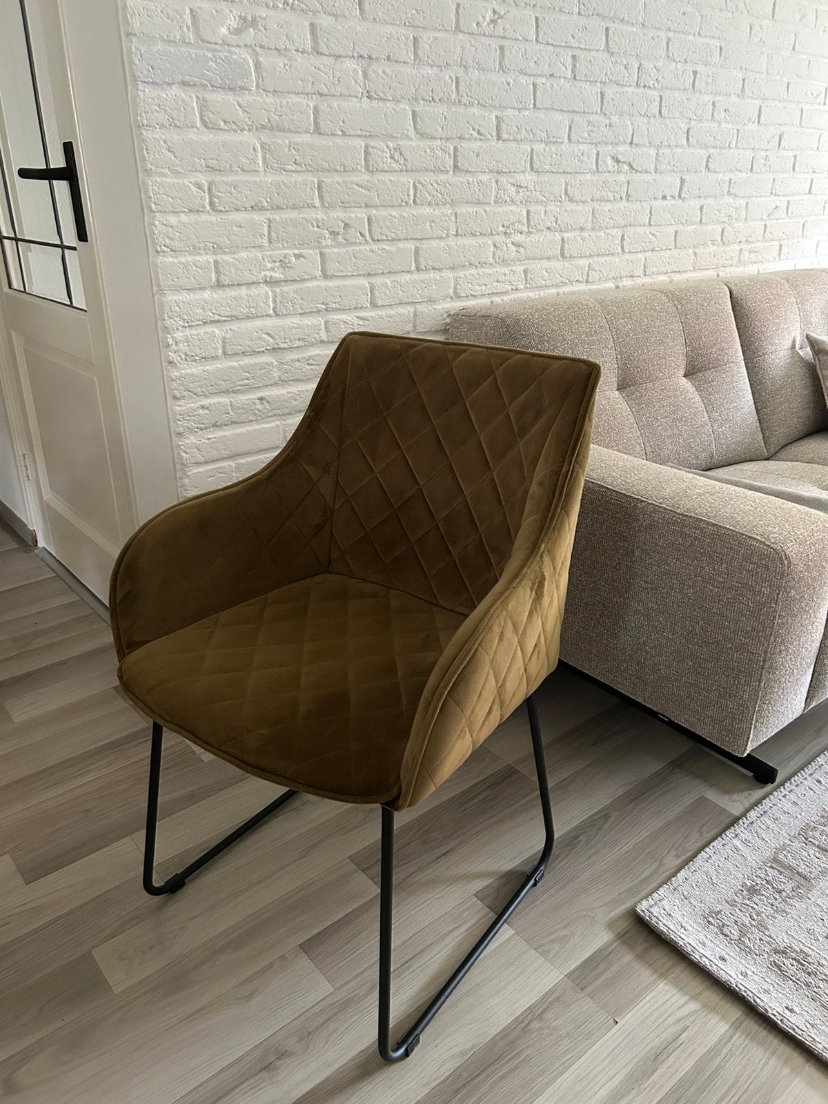 4x Rivièra Maison Frisco Drive Dining Armchair (Velvet), Ophalen, Gebruikt, Overige kleuren, Vier