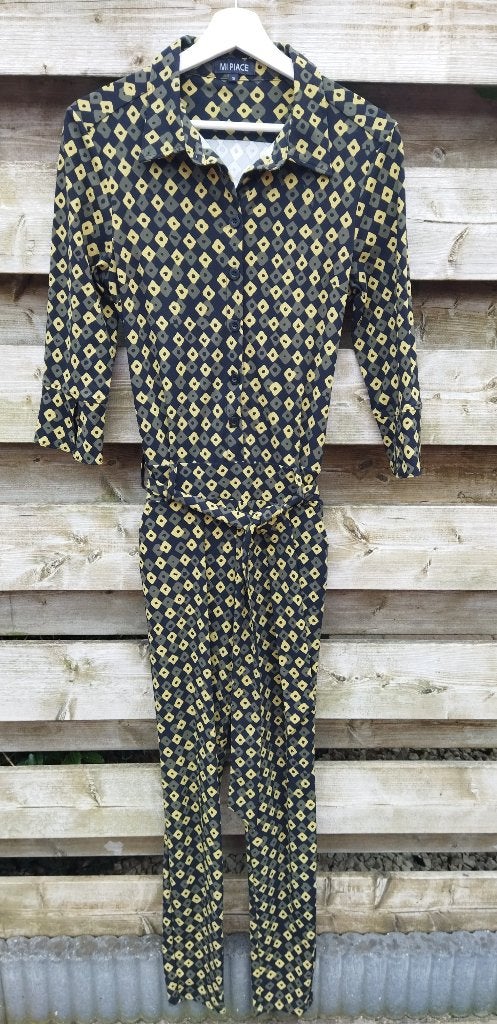 Mi Piace Jumpsuit Travelstof Maat S, Kleding | Dames, Mi Piace, Zwart, Ophalen of Verzenden, Zo goed als nieuw