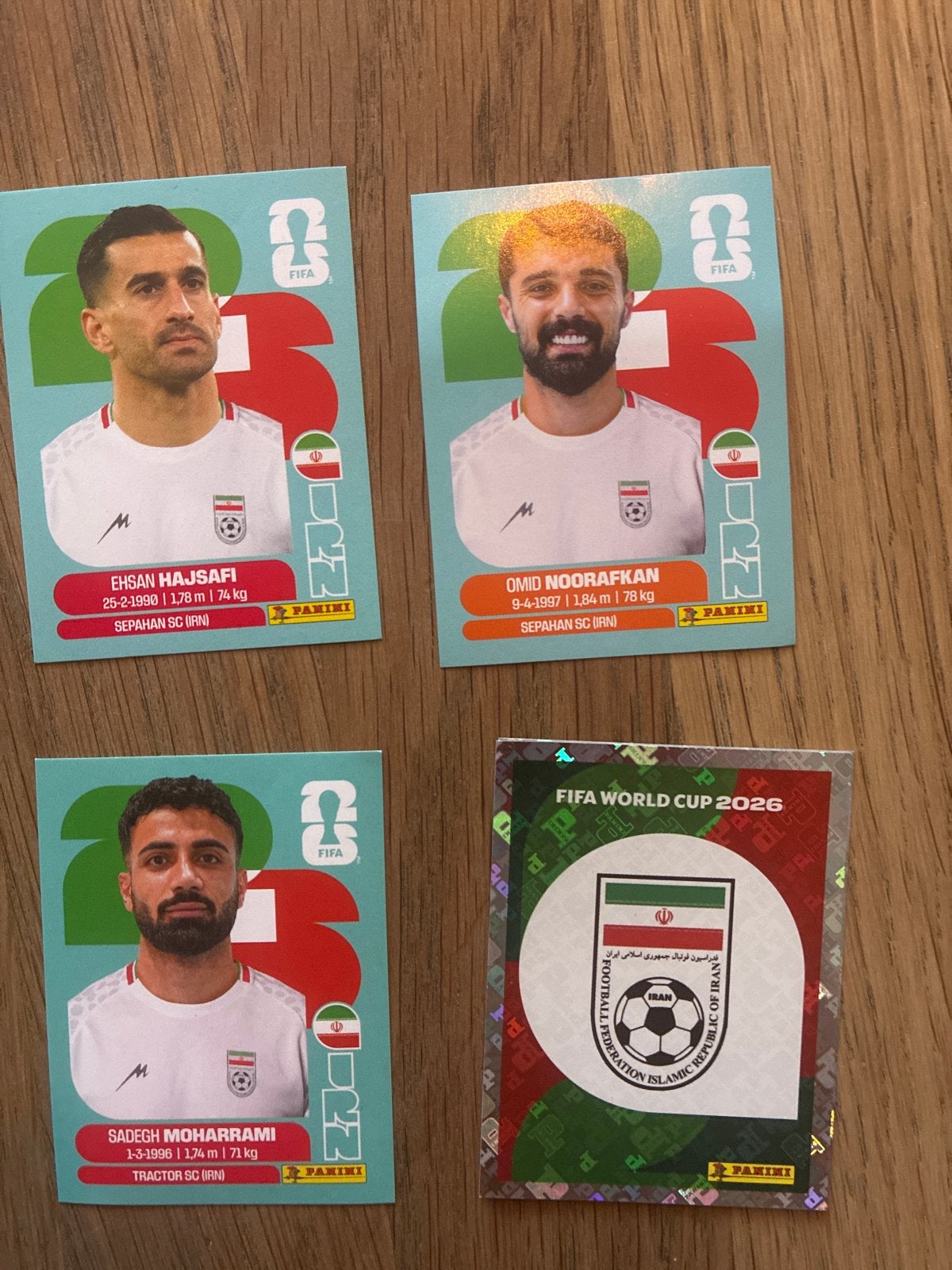 Panini FIFA World Cup 2026 Voetbalplaatjes Iran, Ophalen of Verzenden, Zo goed als nieuw, Buitenlandse clubs, Poster, Plaatje of Sticker