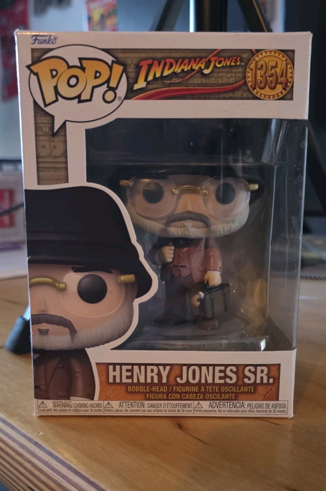Funko Pop! Indiana Jones Henry Jones Sr. #1354 Bobble-Head, Ophalen of Verzenden, Zo goed als nieuw
