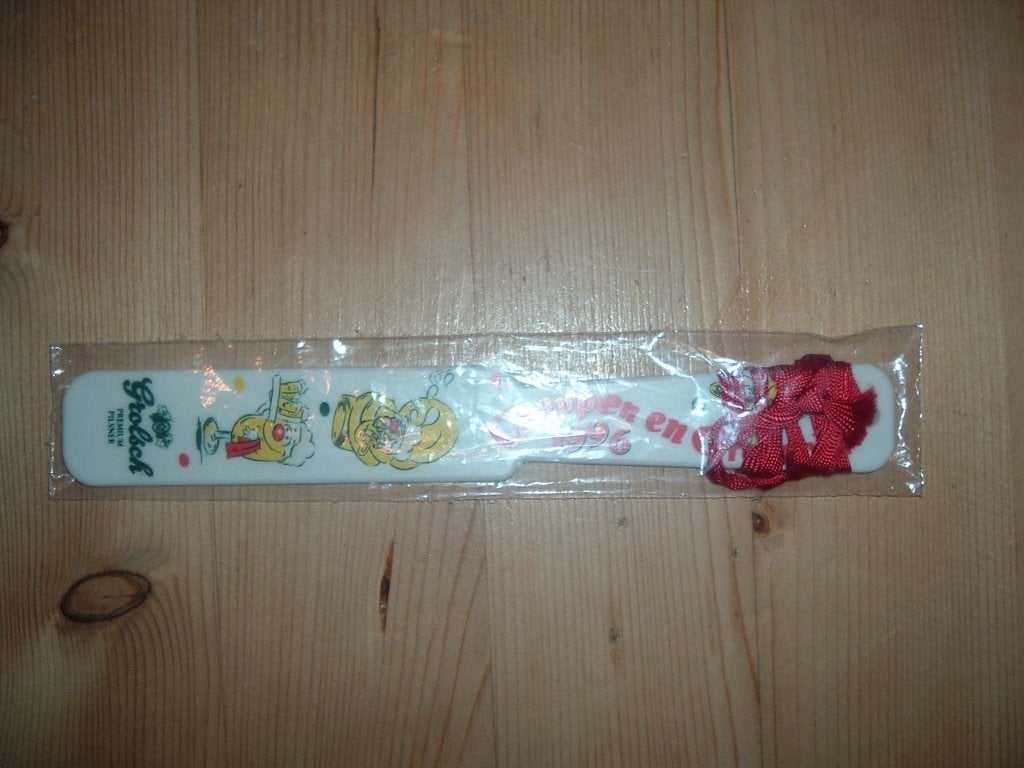 Grolsch spatel 1996 / afschuimer Grappen en Grolsch, Verzamelen, Ophalen of Verzenden, Nieuw, Overige typen, Grolsch