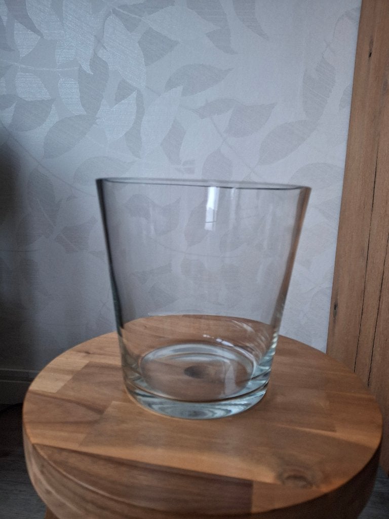 Glazen bloempot, Overige materialen, Gebruikt, Rond, Binnen