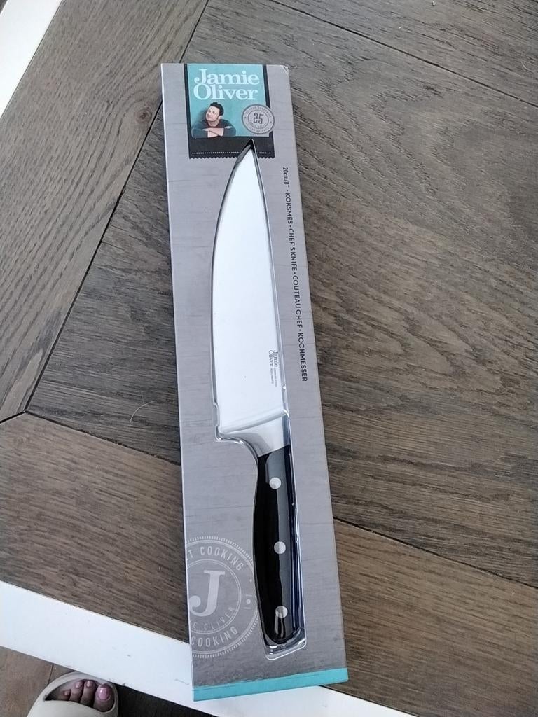 Jamie Oliver Koksmes - 20cm/8" - Nieuw in verpakking, Overige typen, Ophalen of Verzenden, Metaal, Overige merken