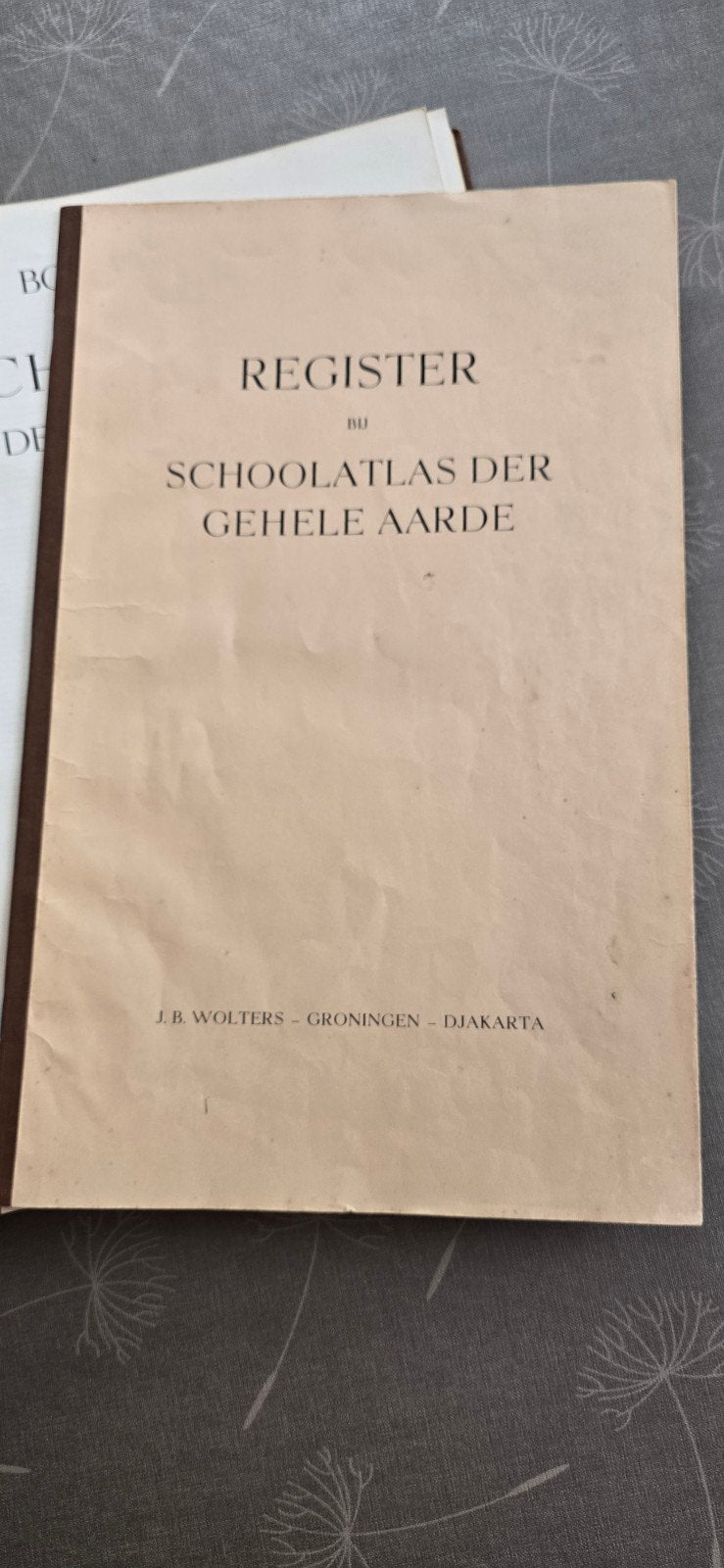 Bos-Niermeyer Schoolatlas der Gehele Aarde 1956, Gelezen, Bosatlas, Ophalen of Verzenden, P.R. Bos, J.F. Niermeyer, P. Eibergen