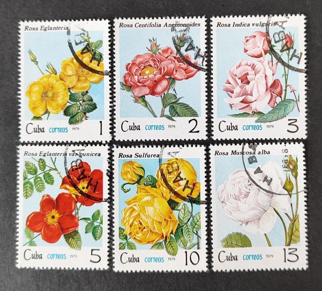 Cuba 3103004 rozen, Verzenden, Gestempeld, Dier of Natuur