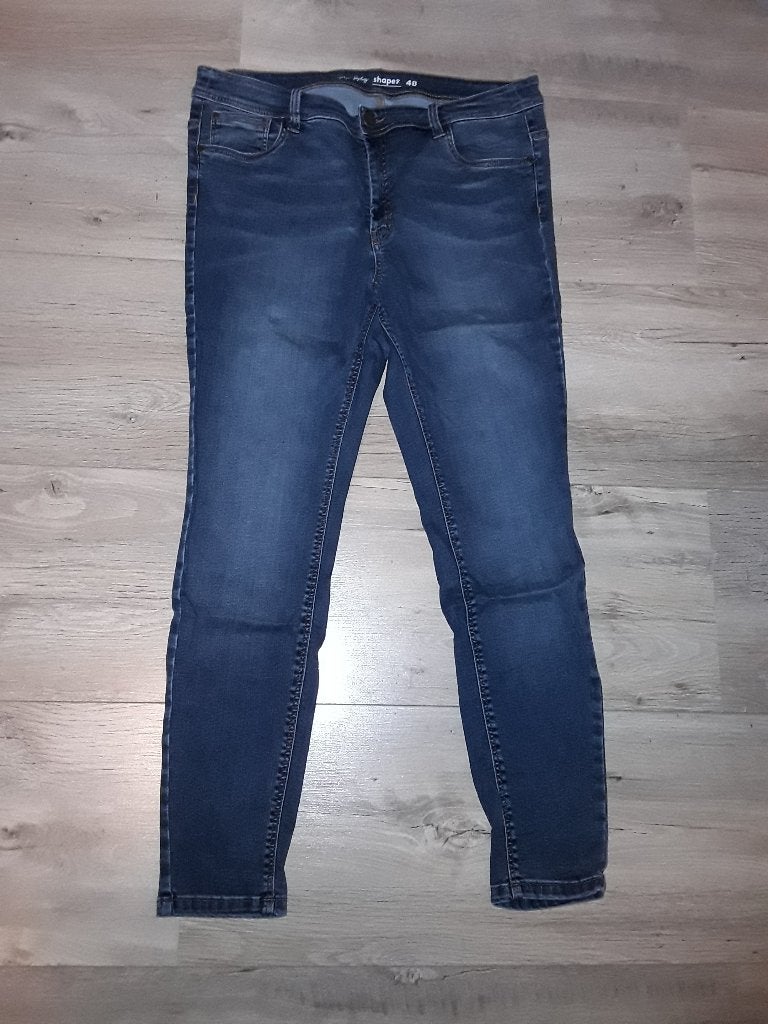 MS Mode Magic Simplicity Donkere Jeans Spijkerbroek Maat 48, Blauw, Overige jeansmaten, Ophalen of Verzenden, Zo goed als nieuw