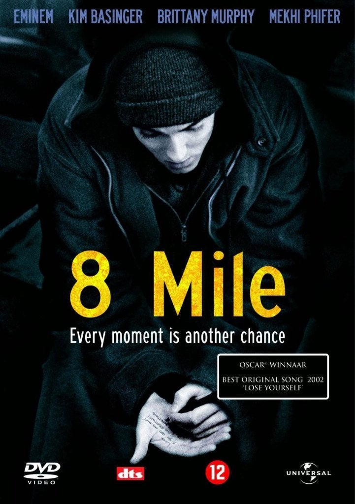 Eminem - 8 Mile DVD, Cd's en Dvd's, Vanaf 12 jaar, Verzenden, Zo goed als nieuw