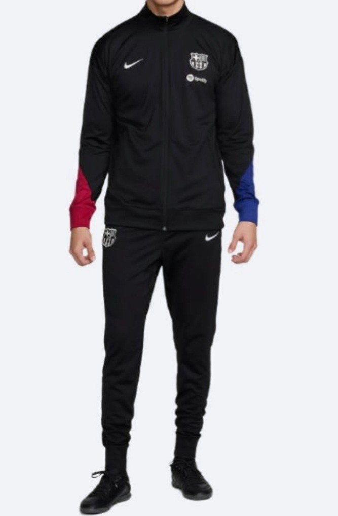 Nike Barcelona Dry-fit Trainingspak Heren Maat M Slimfit, Ophalen, Blauw, Zo goed als nieuw, Voetbal