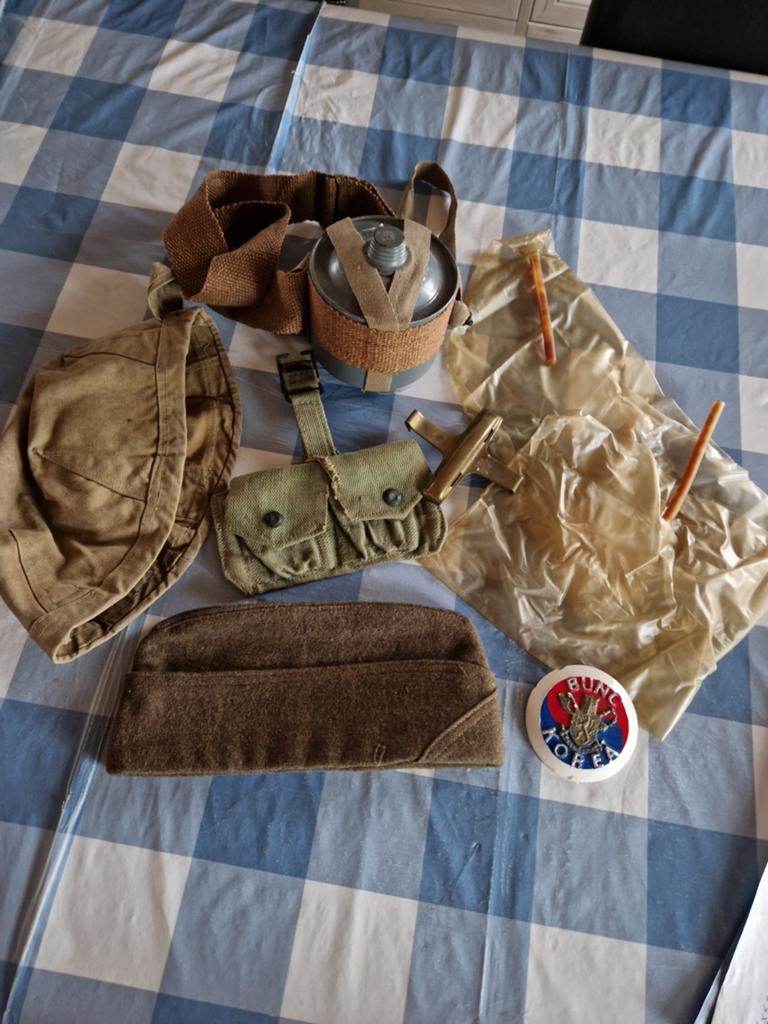 Lot militaria Frans US Brits, Ophalen of Verzenden, Amerika