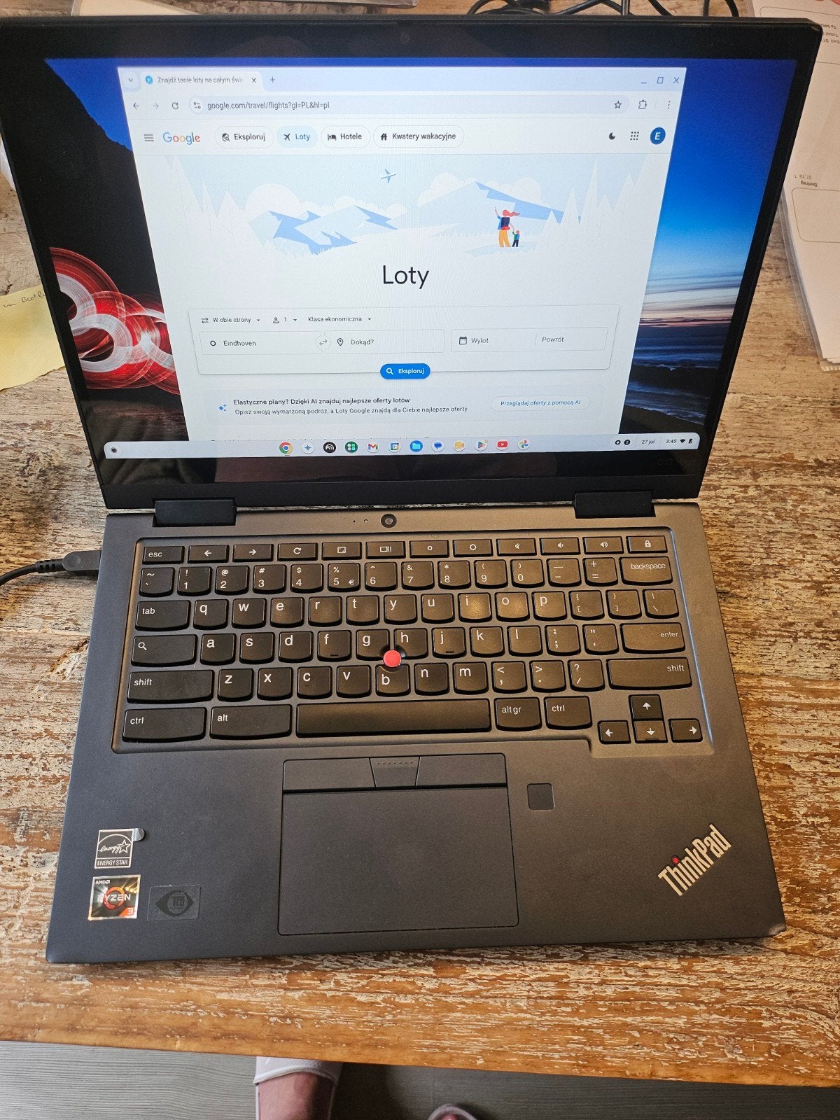 Lenovo ThinkPad C13 Yoga Gen 1 Chromebook, Ophalen, Gebruikt, 13 inch, Qwerty