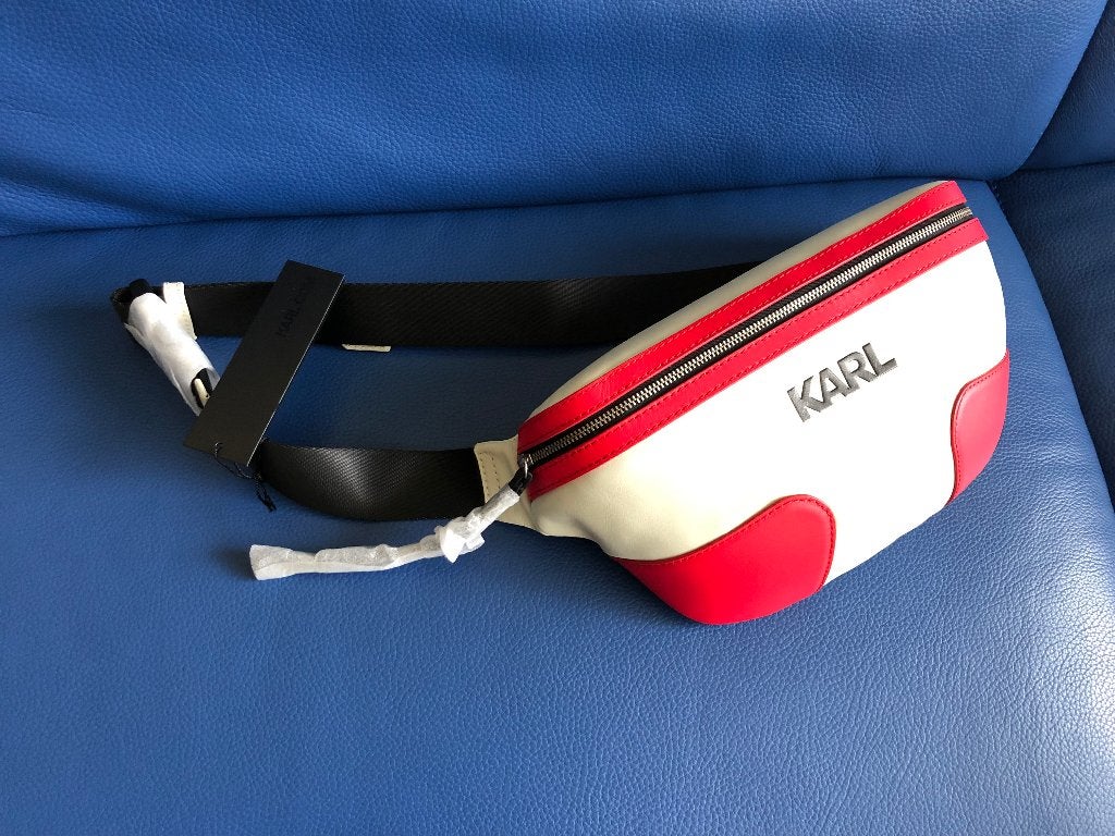 Schoudertas - heuptas/ cross body - Karl Lagerfeld, Verzenden, Nieuw, Beige, Schoudertasje