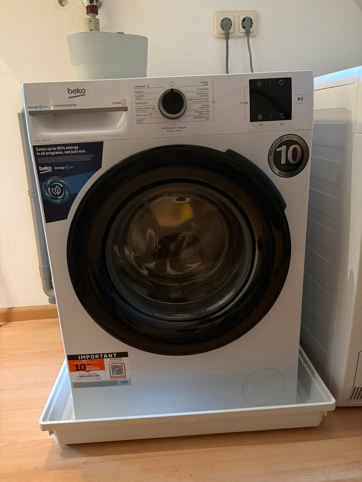Beko wasmachine, Witgoed en Apparatuur, Wasmachines, Zo goed als nieuw, Voorlader, 4 tot 6 kg, Minder dan 85 cm, 1200 tot 1600 toeren