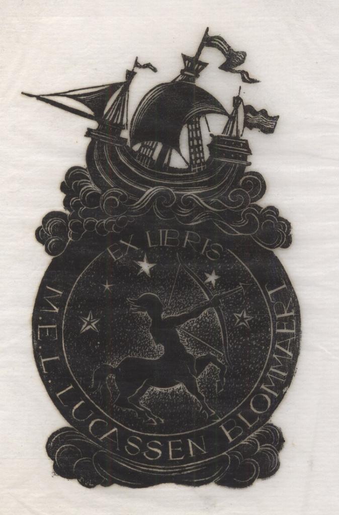 0248 Ex Libris Nederland : Dirk Govert van Luijn, 1947, Antiek en Kunst, Verzenden