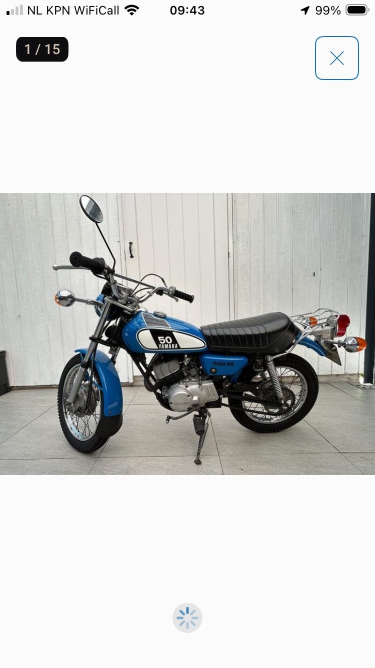 Yamaha GT 50 origineel, Ophalen