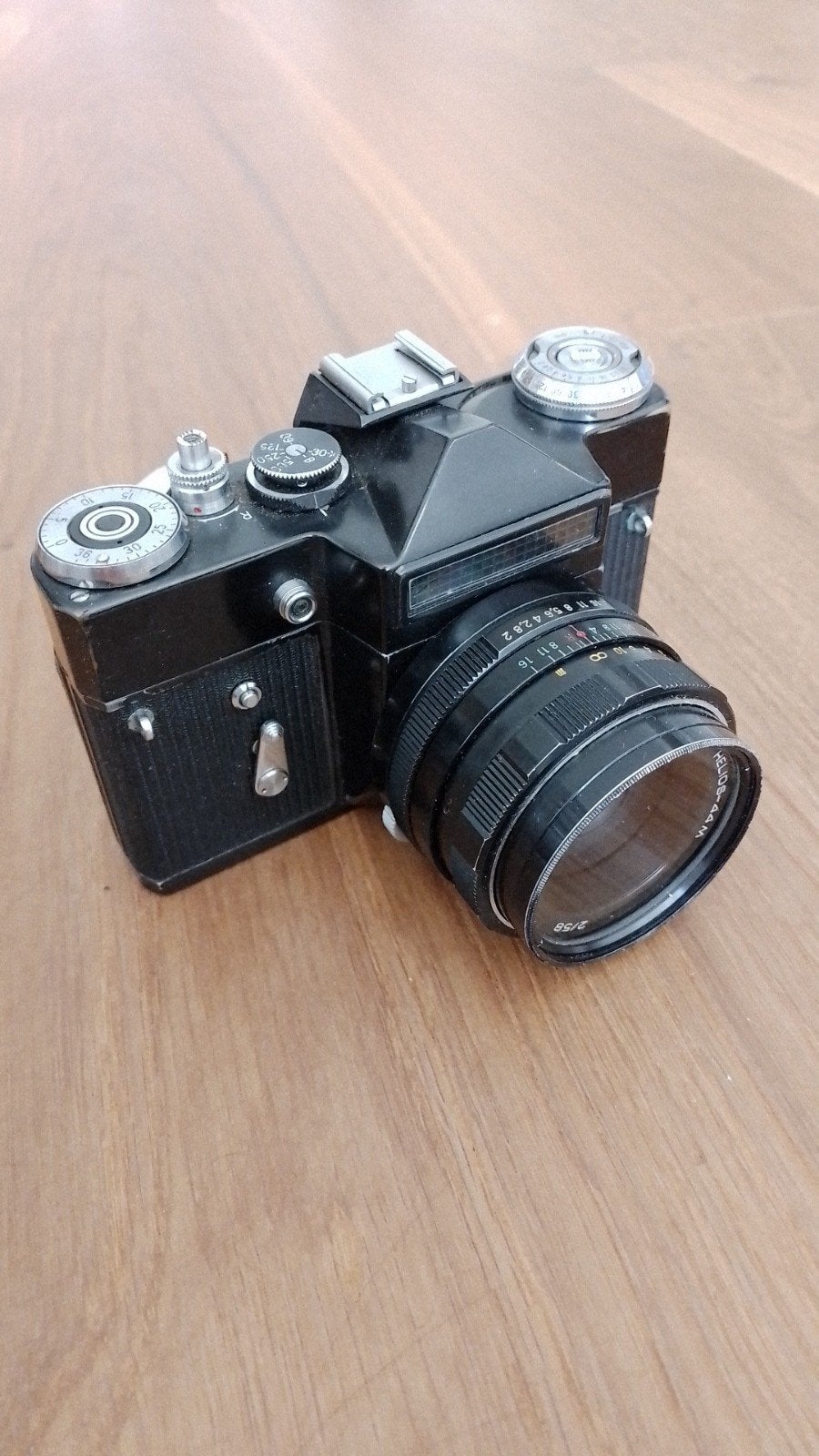 Zenit-EM 35mm met Helios-44M 2/58 lens vintage 1975 camera, Audio, Tv en Foto, Ophalen of Verzenden, Gebruikt, Spiegelreflex, Overige Merken