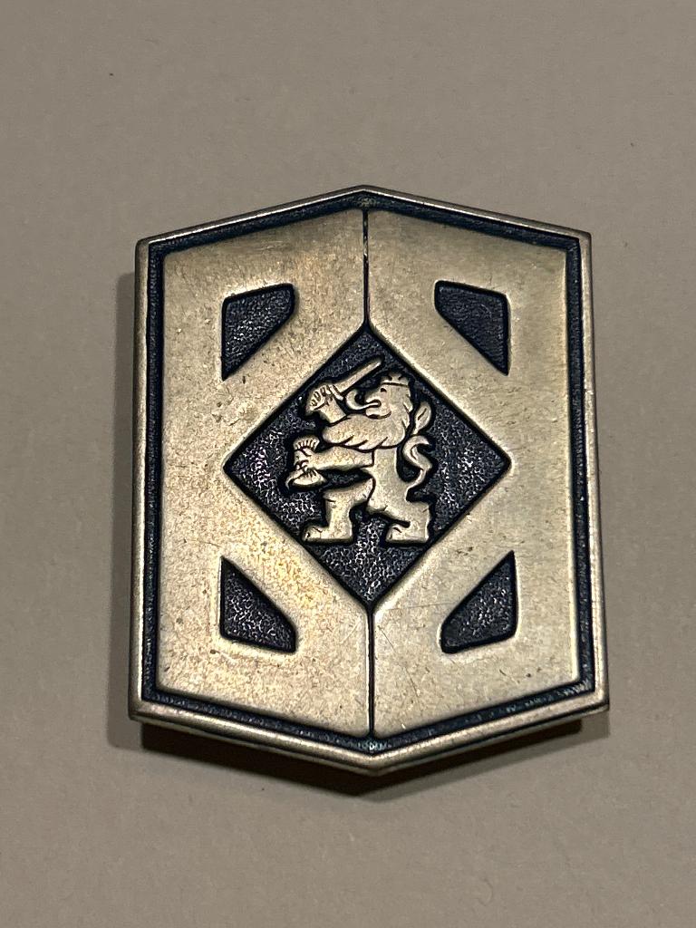 Origineel BB Baretembleem – Bescherming Bevolking, Verzenden, Landmacht, Nederland, Embleem of Badge