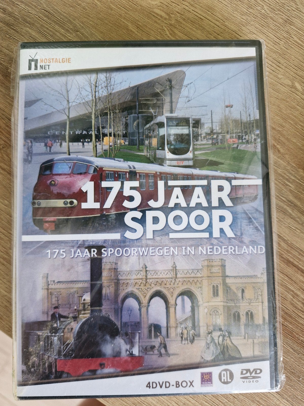 175 Jaar Spoorwegen in Nederland - 4DVD-BOX (Ongeopend), Ophalen, Nieuw in verpakking, Overige genres