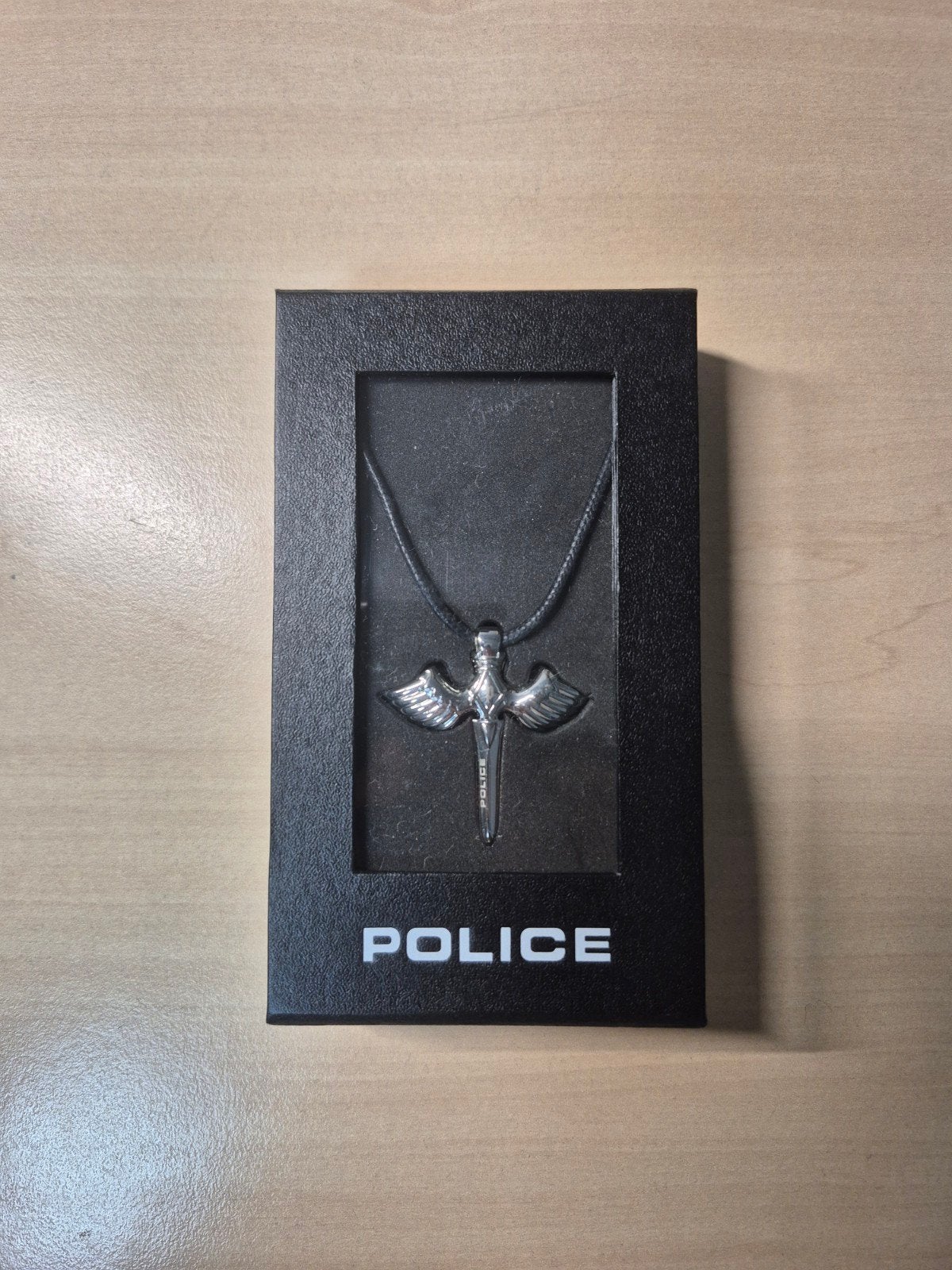 Police ketting met hanger, zilverkleurig, nieuw in doos, Sieraden, Tassen en Uiterlijk, Verzenden, Nieuw, Zilver, Overige materialen