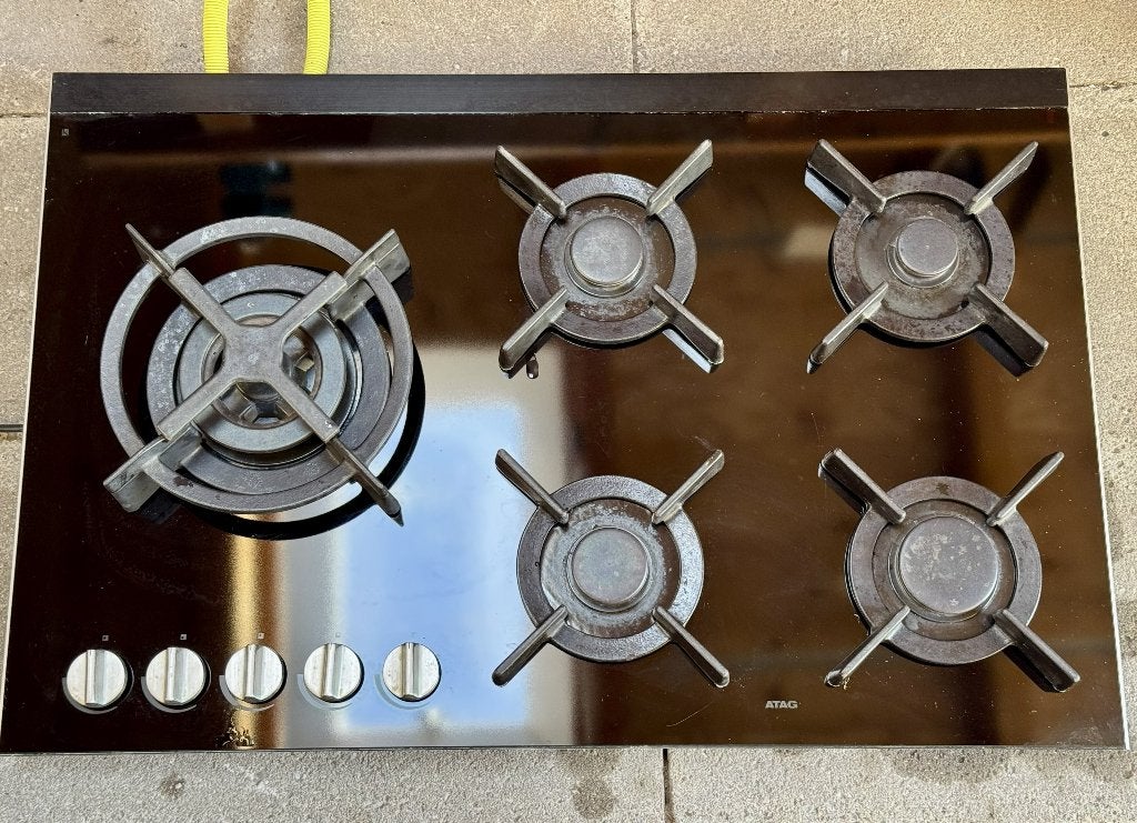 ATAG gaskookplaat met keramische glasplaat, Ophalen, Gebruikt, Inbouw, Gas