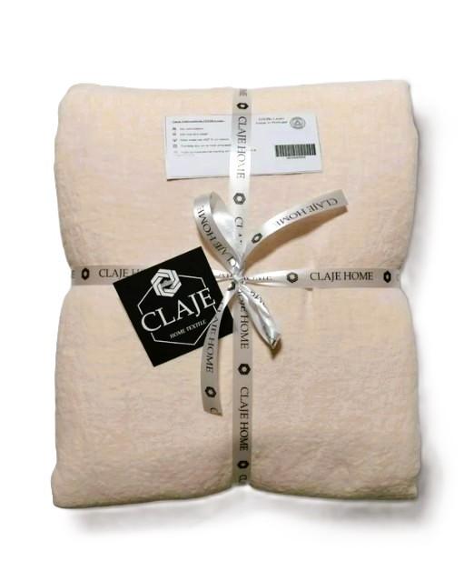 100% linnen dekbedovertrek 240x220 met slopen Beige, Beige, Dekbedovertrek, Ophalen of Verzenden, Nieuw