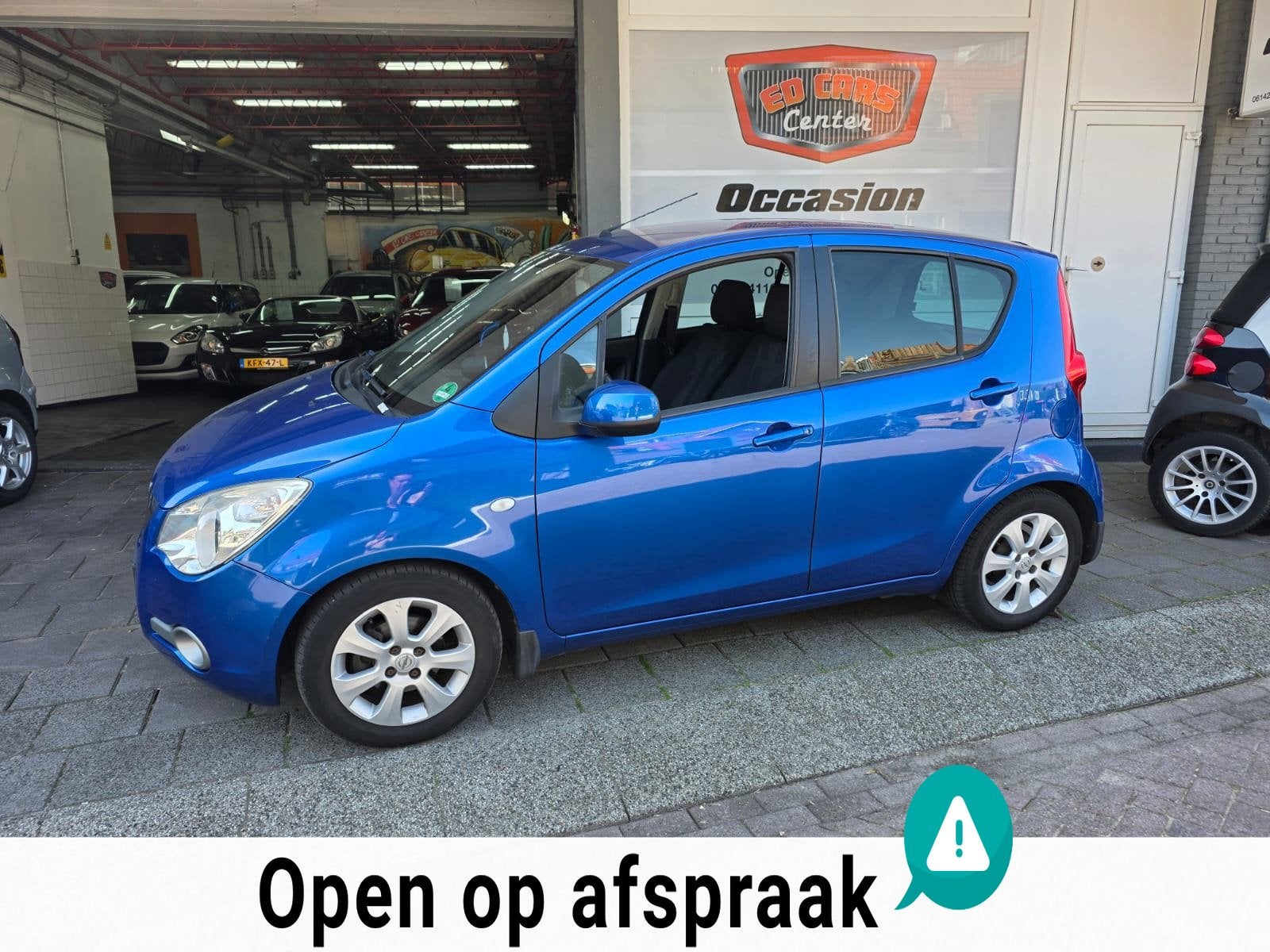 Opel Agila 1.2 Edition AUTOMAAT, Auto's, 4 cilinders, Blauw, Origineel Nederlands, Bedrijf