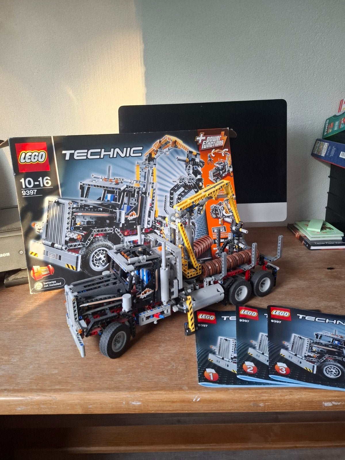 Lego Technic 9397 Houttransport compleet met doos en boekjes, Ophalen, Compleet, Lego, Zo goed als nieuw