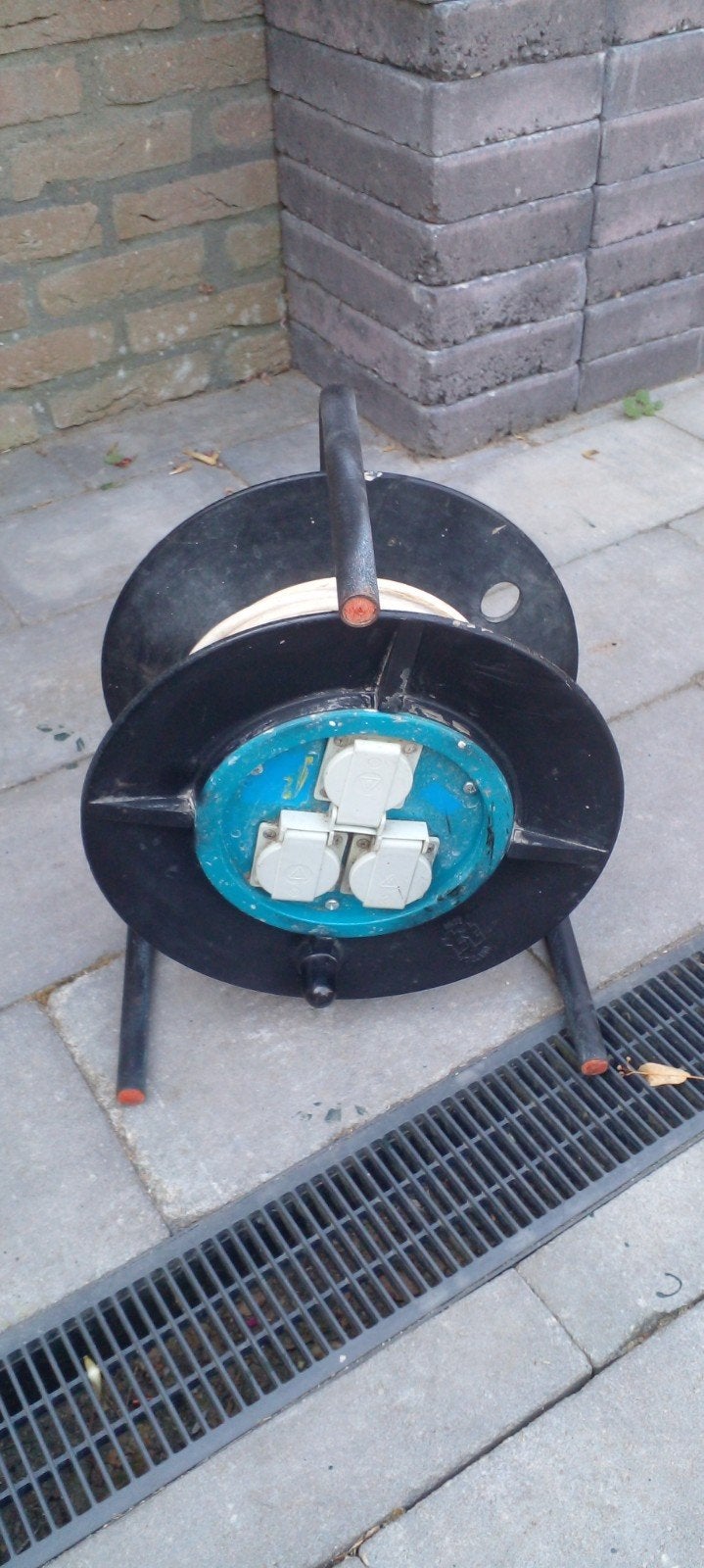 Kabelhaspel 15 meter, Ophalen, Gebruikt, Overige merken, Kabel of Snoer