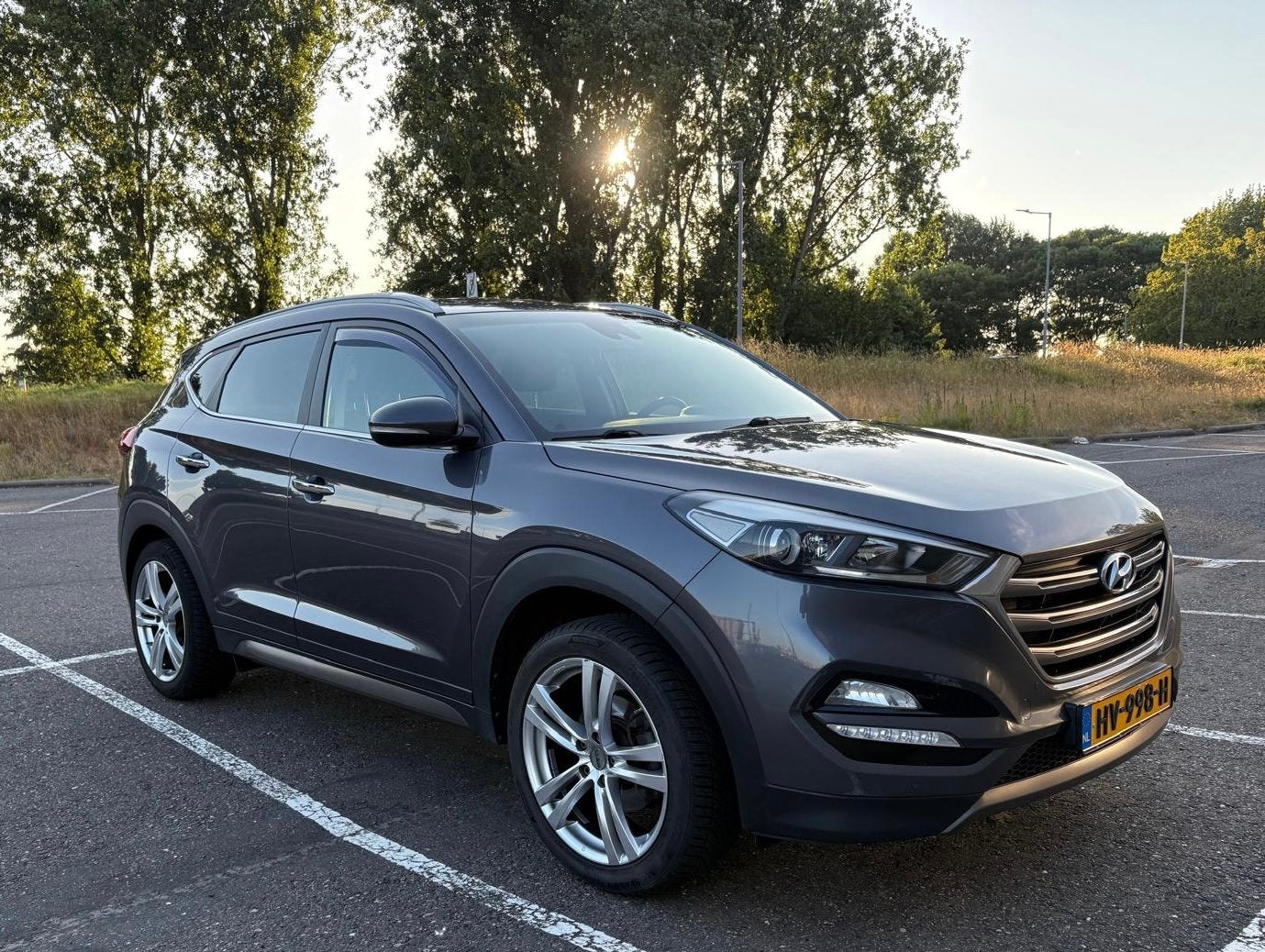 Hyundai Tucson 1.6 GDi 132pk 2016 Grijs, Auto's, Hyundai, Voorwielaandrijving, 1591 cc, 4 cilinders, 132 pk