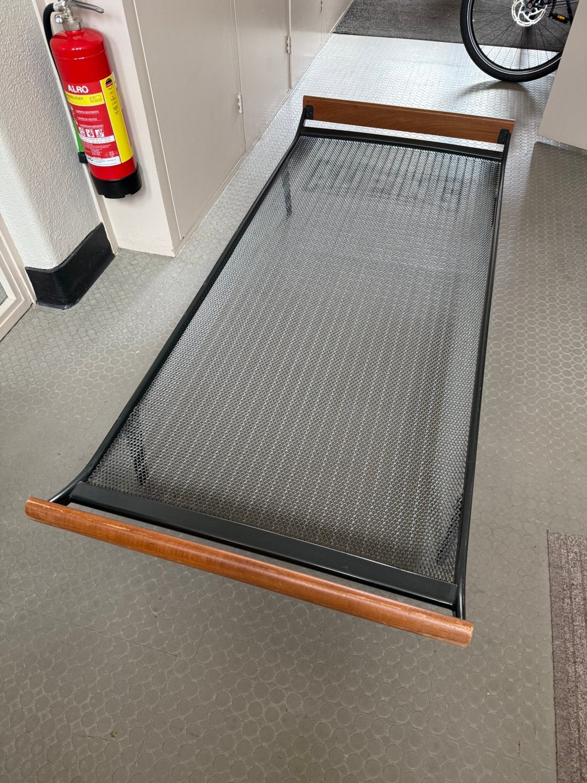 Eenpersoons Auping bed, Ophalen, 90 cm, Eenpersoons, Wit