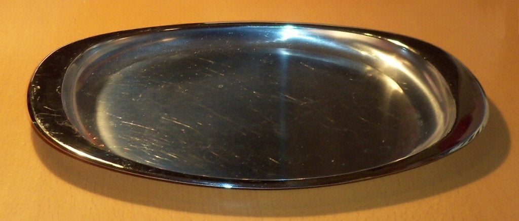 Schaal en houder voor geroosterd brood, metaal, zie 2x scan., Overige typen, Ophalen of Verzenden, Zo goed als nieuw, Metaal